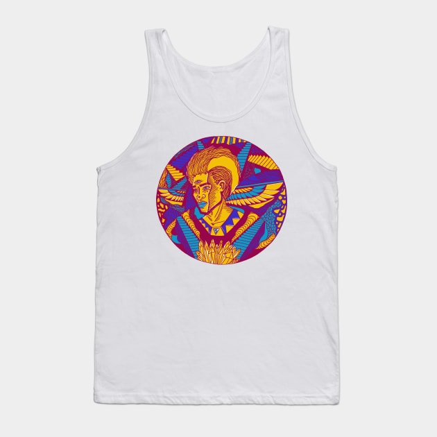 Triad Wise Afro King Tank Top by kenallouis